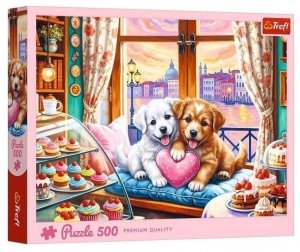 Puzzle 500 Szczenięca miłość