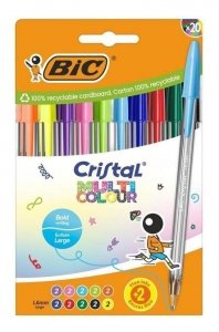 Długopis Cristal Multi Color mix 20szt BIC