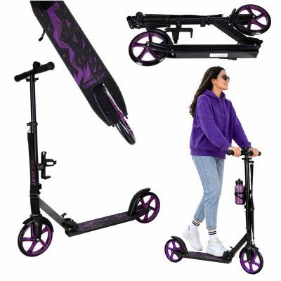 Hulajnoga miejska Trike Fix składana koła 200mm czarno-fioletowa