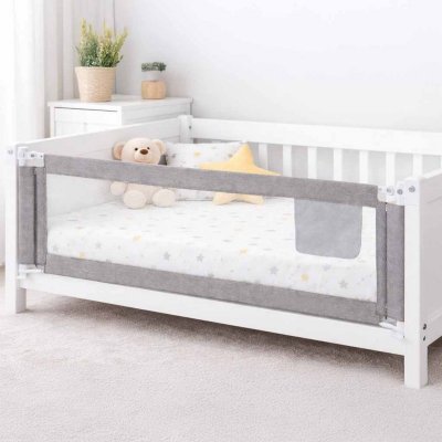 Barierka do łóżka ochronna zabezpieczenie blokada osłona 160cm szara