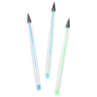 Długopisy żelowe kolorowe w etui 100 sztuk + 100 wkładów