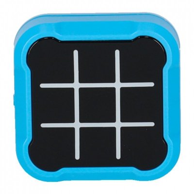Kółko krzyżyk gra elektroniczna logiczna tic tac toe konsola przenośna niebieska