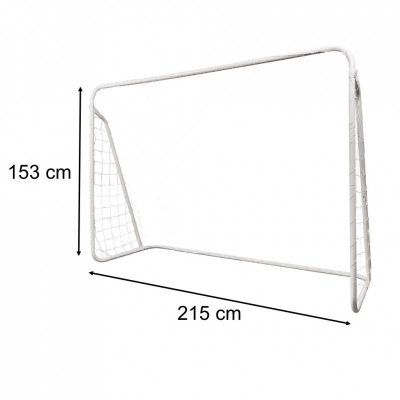 Bramka piłkarska do piłki nożnej dla dzieci treningowa 2w1 + mata celności 215 x 153 x 76 cm