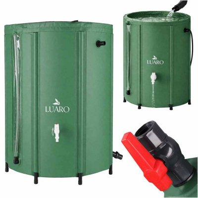 Pojemnik zbiornik na deszczówkę z kranem beczka na wodę deszczową składana 500 litrów