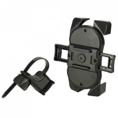 Uchwyt rowerowy motocyklowy na telefon czarny stabilny