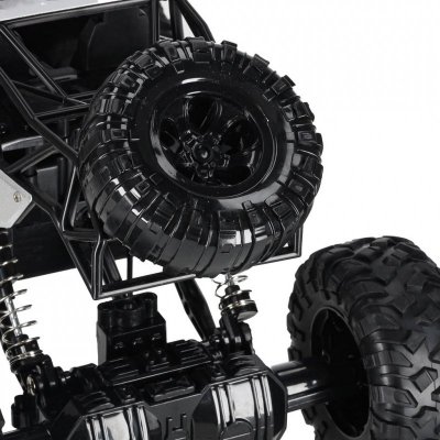 Samochód zdalnie sterowany na pilota RC Rock Crawler 1:12 4WD METAL srebrny