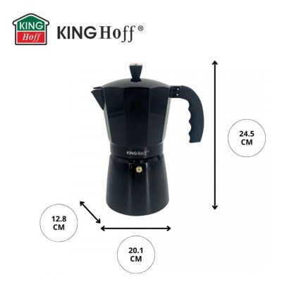 KAWIARKA ZAPARZACZ DO KAWY 600ml KINGHOFF KH-1885 INDUKCJA