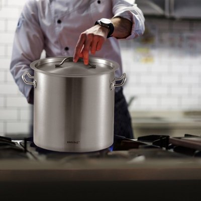GARNEK GASTRONOMICZNY Z POKRYWĄ STALOWĄ 21L KINGHOFF KH-1962