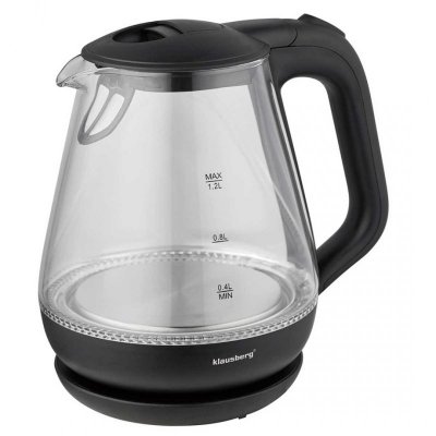 CZAJNIK ELEKTRYCZNY SZKLANY 1,2L KLAUSBERG KB-9003 LED