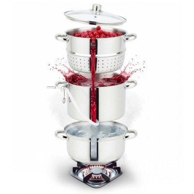 SOKOWNIK PAROWY 8L INDUKCJA GAZ KLAUSBERG KB-9032 GARNEK DO SOKU