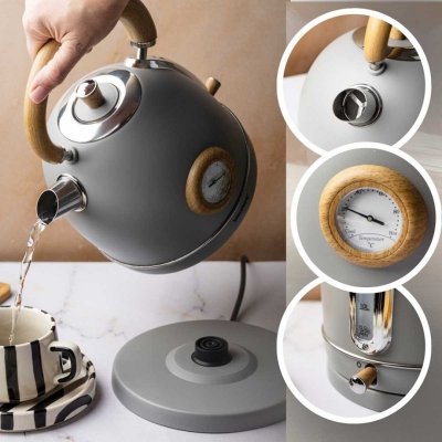 CZAJNIK ELEKTRYCZNY 1,8L Z TERMOMETREM KLAUSBERG KB-9009 RETRO