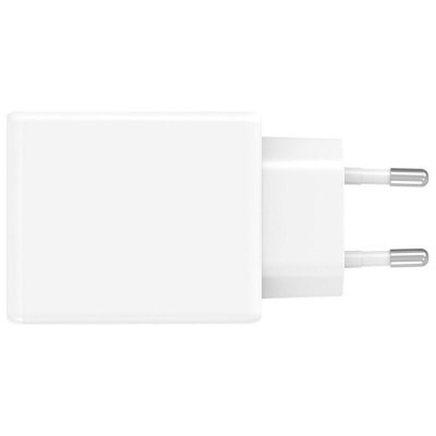 Ładowarka sieciowa PDPlug 65W GaN 2xUSB-C Biała