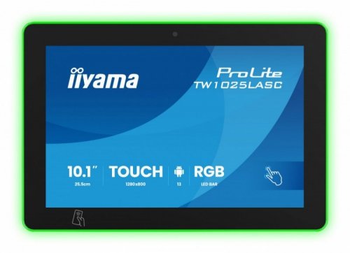 Monitor ProLite 10.1 cala TW1025ALASC-B3PNR,10P.DOT.IPS,WIFI,450 cd/m2,2x2W,3xUSB, RJ45, MICRO, A14, NFC , kamera internetowa (5MPa), pasek świetlny