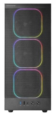 Obudowa MARS MC-NEBULA BLACK ATX 4xARGB fans