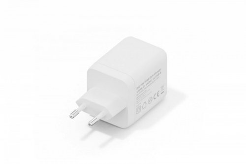 Ładowarka sieciowa/zasilacz USB GaN 100W, 2x USB-C, 1x USB-A, biała