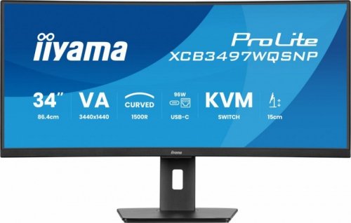 Monitor 34 cale XCB3497WQSNP-B1 + Norton Small Business card 250G PL