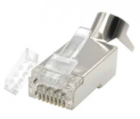 Wtyk modułowy przelotowy ekranowany CAT7 15u złocony CAT7 15u złocony, 50 szt. w opakowaniu