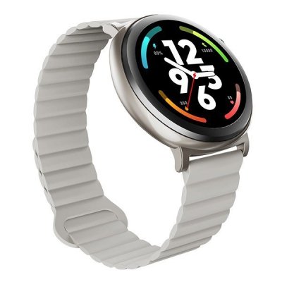 Smartwatch Aurora Amoled rozmowy AI srebrny