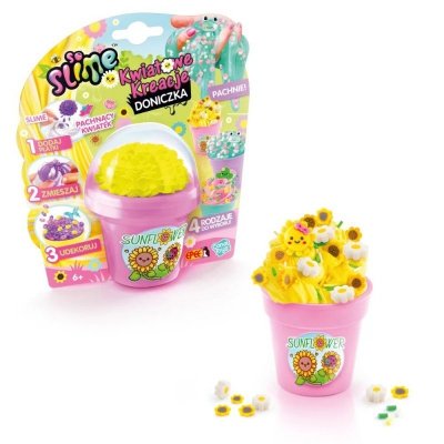 Zestaw kreatywny So Slime Kwiatowe Kreacje - doniczka różowa