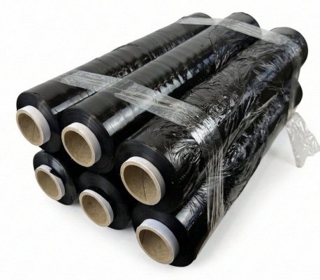 Folia stretch czarna 23mic 3,0kg x 6 BOX