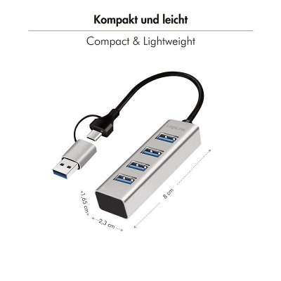 Hub USB3.0 4-porty USB- A 5Gbit/s
