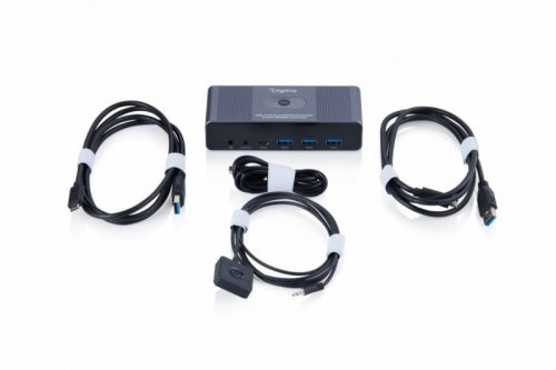 Przełącznik / Switch KVM HDMI 2x2 | UHD 4K@60Hz | 3x USB-A 3.1 Gen1 | 1x USB-C USB 3.1 Gen1 | Audio | Core Line