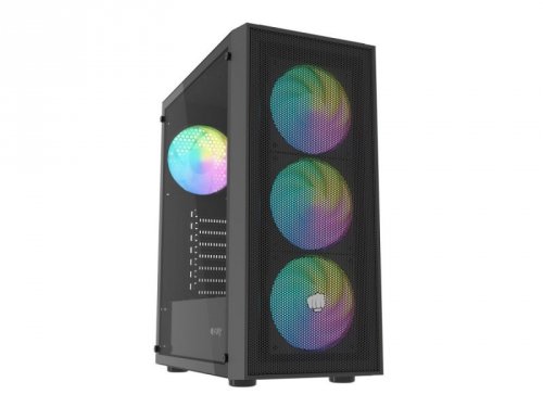 Obudowa Shobo SH8F ARGB Midi tower z oknem czarna