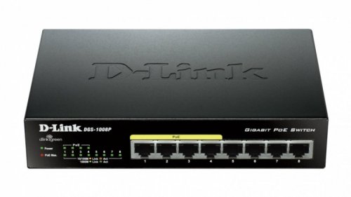 D-Link Switch 8-port  10/100/1000Gigabit Metal Housing Desktop