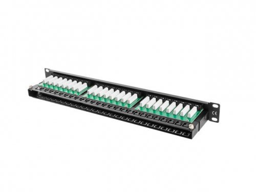 Lanberg Patch Panel 48 Port 1U Kat.5E czarny
