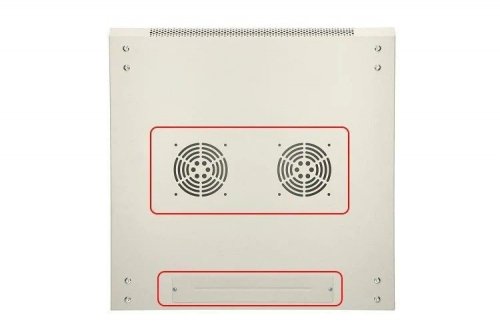 Extralink Szafka wisząca rack 6U 600x450 szara z metalowymi drzwiami