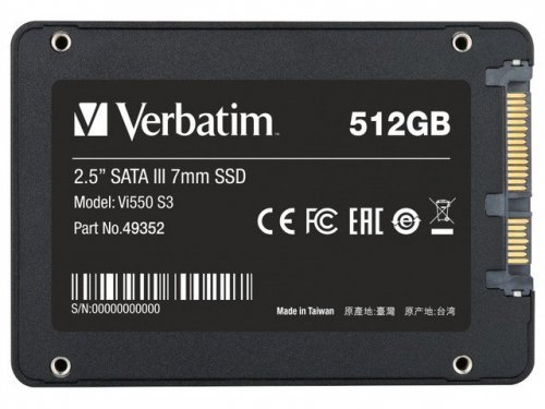 Dysk SSD wewnętrzny 512GB 2,5cala VI550 S3 Sata III czarny