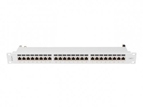 Lanberg Patchpanel 24 port 1U KAT7 EK. PPS7-1024-S Szary
