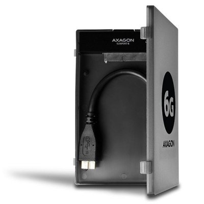 AXAGON ADSA-1S6 Adapter USB 3.0 - SATA 6G do szybkiego przyłączenia 2.5&quot; SSD/HDD, z pudełkiem