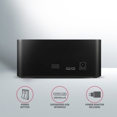 AXAGON ADSA-SN Stacja dokująca, USB 3.2 Gen 1 - 1x SATA 6G 2.5&quot;/3.5&quot; SSD/HDD