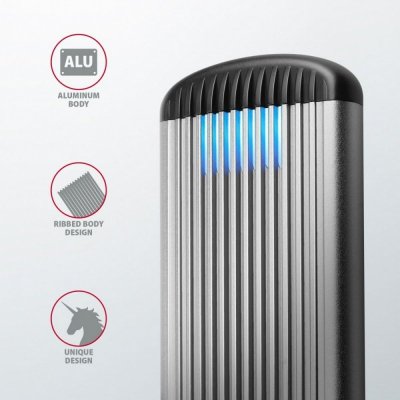 AXAGON EEM2-SA Obudowa zewnętrzna aluminiowa bezśrubowa USB 3.2 GEN 1 M.2 SATA SSD