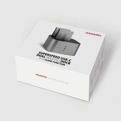 AXAGON ADSA-DC Stacja dokująca USB 3.2 Gen 1 - 2x SATA 6G 2.5&quot;/3.5&quot; SSD/HDD