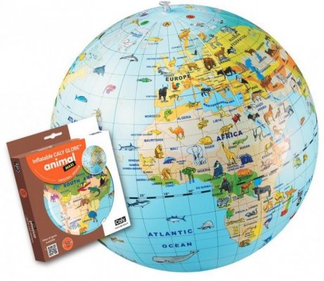 MG DYSTRYBUCJA Piłka Caly Globus 50 cm - Zwierzęta