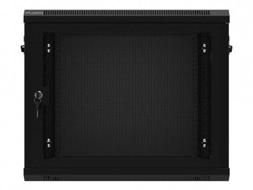Lanberg Szafa wisząca 19 cali 9U 600x450 drzwi perforowane (flat pack) czarna
