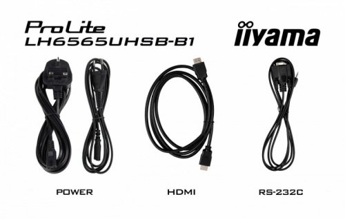IIYAMA *IIYAMA 65&#39;LH6565UHSB-B1, 24/7,IPS,ANDROID.11,4K,800cd, iiSignage2, SDM, 2x HDMI, DP, 2x USB,2x 10W, RJ45, WiFi, 4/32