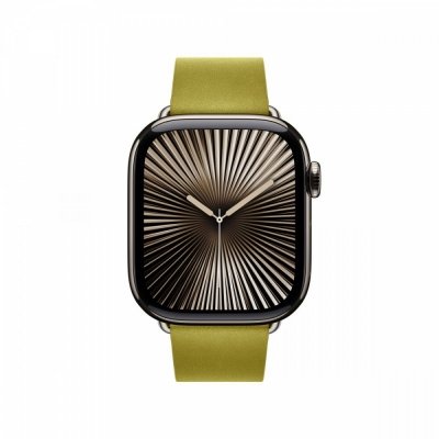 Apple Pasek w kolorze zieleni Chartreuse z klamrą nowoczesną do koperty 42 mm - rozmiar L