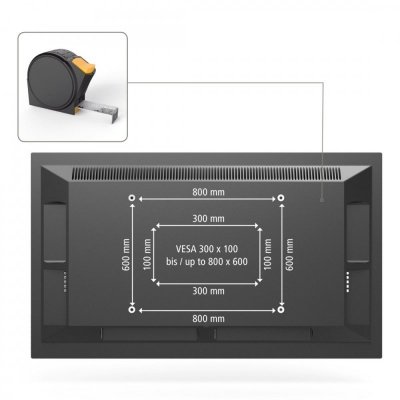 Hama Uchwyt LCD/LED 800X600 fullmotion 90 cali