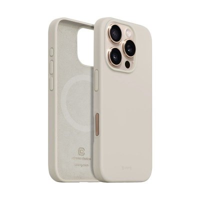 CRONG Etui  Crong Color Cover Magnetic iPhone 16 Pro MagSafe (kamienny beż)