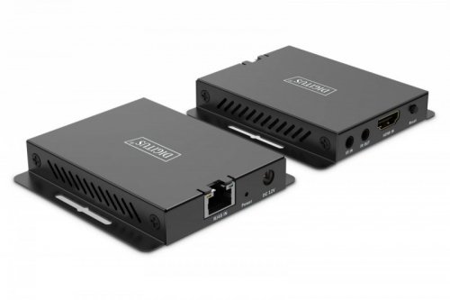 Digitus Przedłużacz/Extender HDMI 4K120Hz 40m po skrętce HDCP 2.3 IR EDID (zestaw)