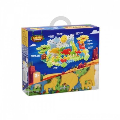 Marioinex Klocki Mini Waffle - Zwierzęta Safari 100 elementów