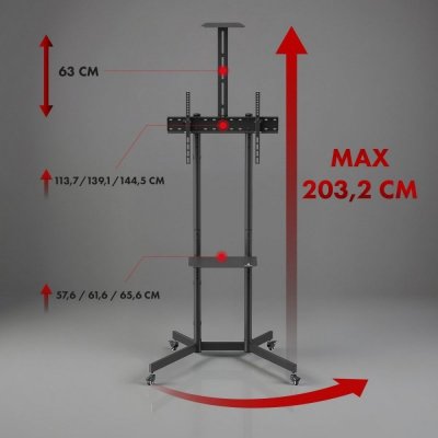Maclean Wózek do TV max 45 kg, MC-113 B