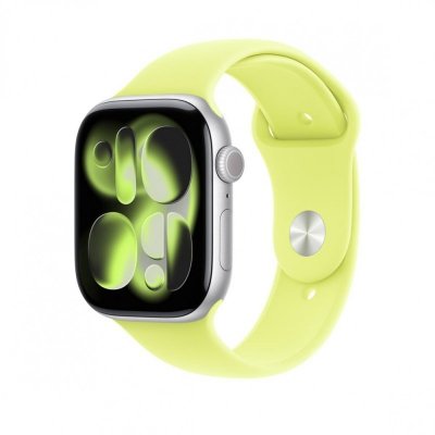 Apple Pasek sportowy w kolorze neonowym żółtym do koperty 46 mm - rozmiar M/L