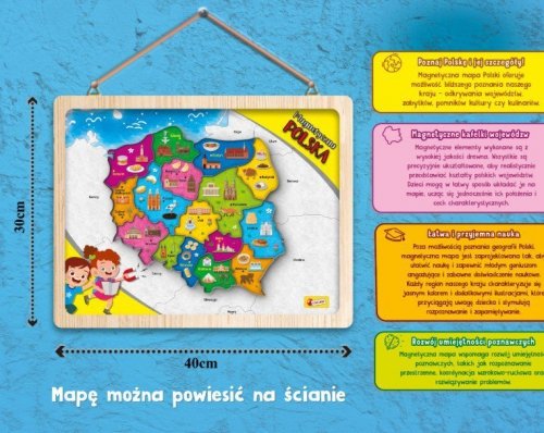 Lisciani I'M A Genius Magnetyczna mapa Polski