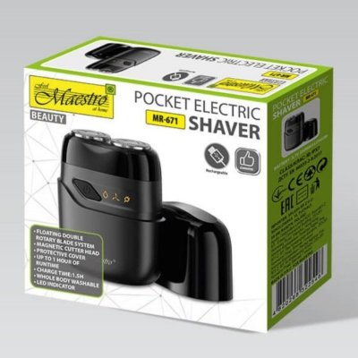 Feel-Maestro Golarka męska podróżna 2 głowice, USB  MR-671