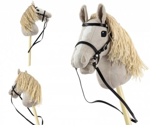 Milly Mally Koń na kiju Hobby Horse Light Grey szary