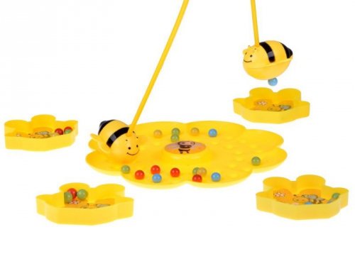 Zręcznościowa gra rodzinna magnetyczna Pszczółki złap kuleczki GR0771